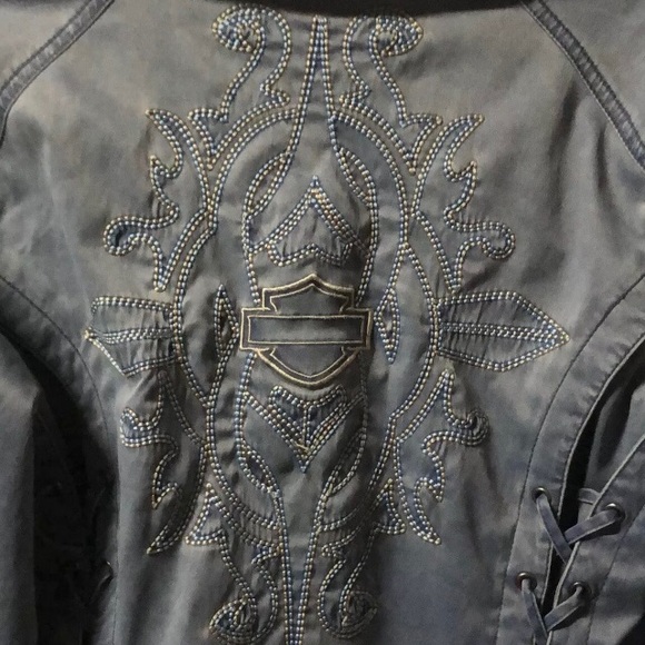 Harley Davidson Women’s Classic Cloth Selene-Jacket Medium 97438-08VW - Picture 3 of 12